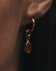Temple of the Sun :: Mirren earrings Carnelian Gold Vermeil