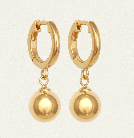 Temple of the Sun :: Alba Huggies Large Gold Vermeil