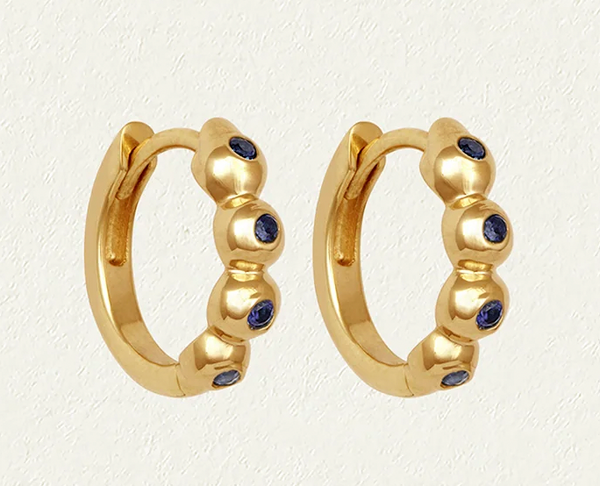 Temple of the Sun :: Ayana Huggies Topaz Gold Vermeil