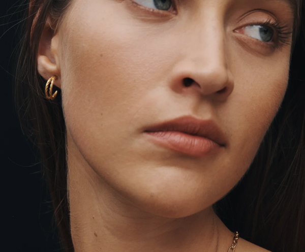 Temple of the Sun :: Priam Split Hoops Gold Vermeil