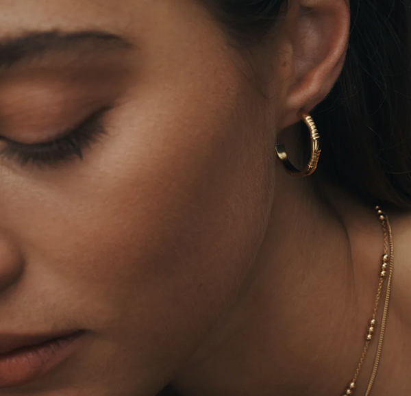 Temple of the Sun :: Amari Hoops Gold Vermeil