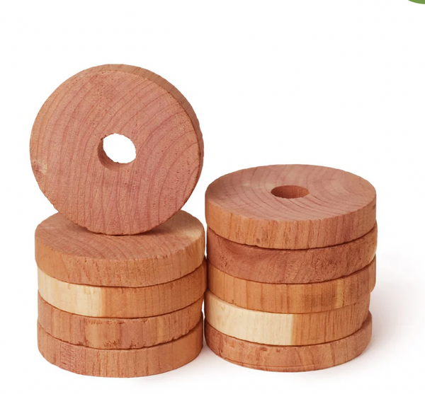 Redecker :: Red Cedar Coat Hanger Discs - 10 pack