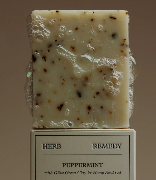 Herbal Remedy :: Peppermint with Olive Green Clay Hemp Seed Oil