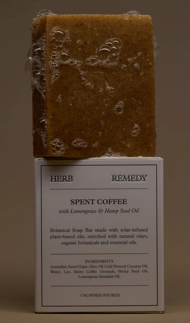 Herbal Remedy :: Spent Coffee with Lemongrass Hemp Seed Oil