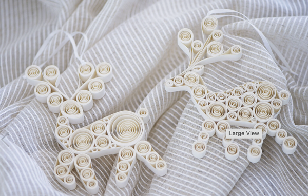 Nordic Room :: Quilling Reindeer Duo - H13.5cm 2pcs Set