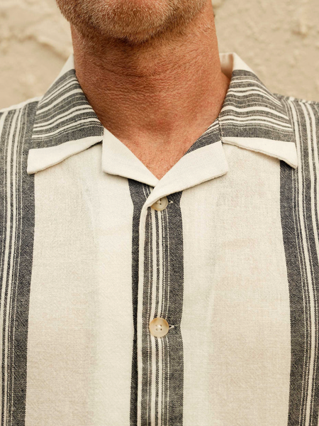 Mr Simple :: Sun Lounge - White Navy Stripe