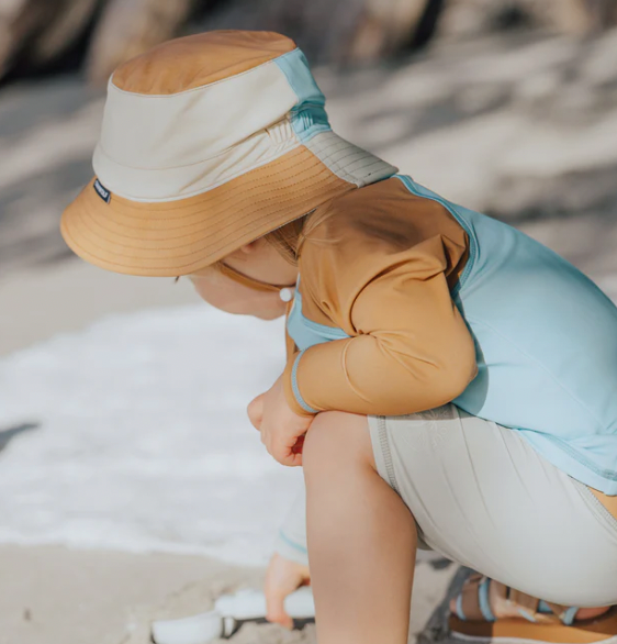Crywolf :: Bucket Swimhat - Ocean Colour block