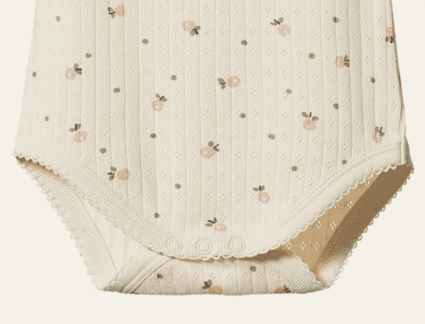 Nature Baby :: Camisole Bodysuit Pointelle - Posey Blossom Print
