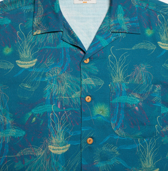 Nudie Jeans Co :: Arvid Hawaii Shirt Deep Sea