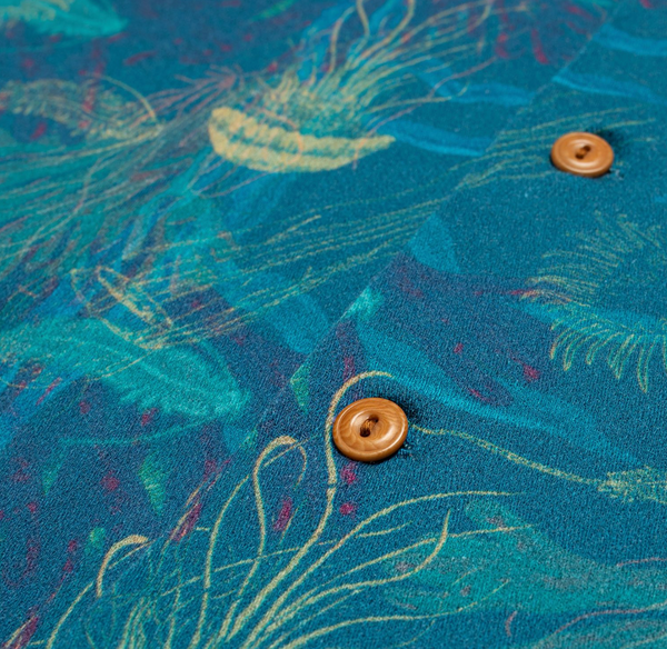 Nudie Jeans Co :: Arvid Hawaii Shirt Deep Sea