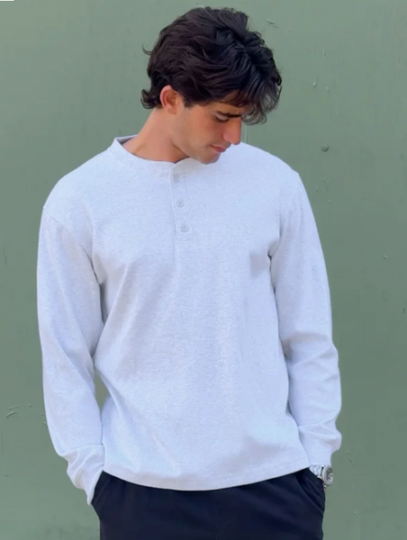 Mr Simple :: Brad Long Sleeve Henley