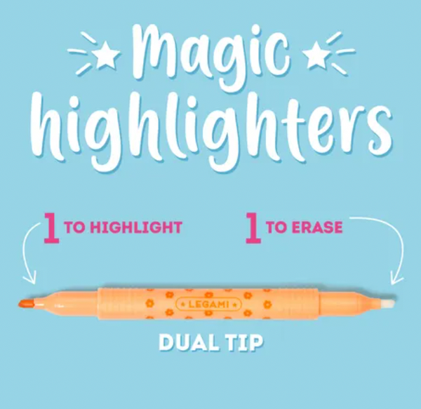 Legami :: Set of 6 Erasable Magic Highlighters