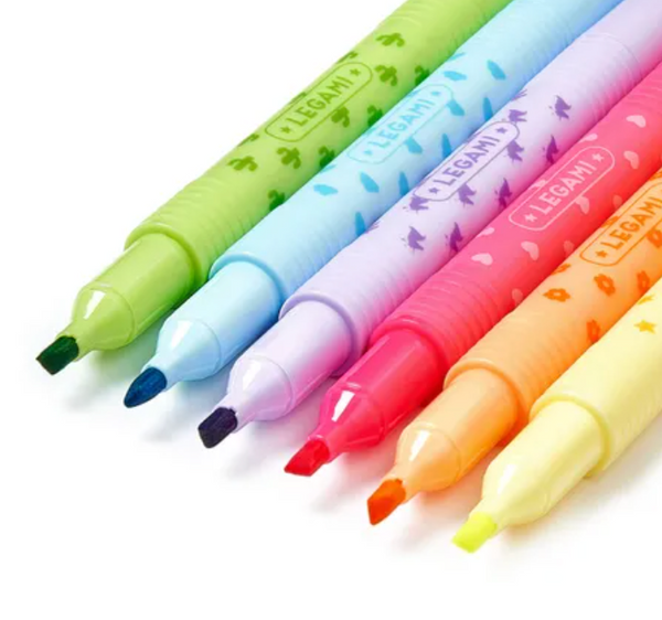 Legami :: Set of 6 Erasable Magic Highlighters