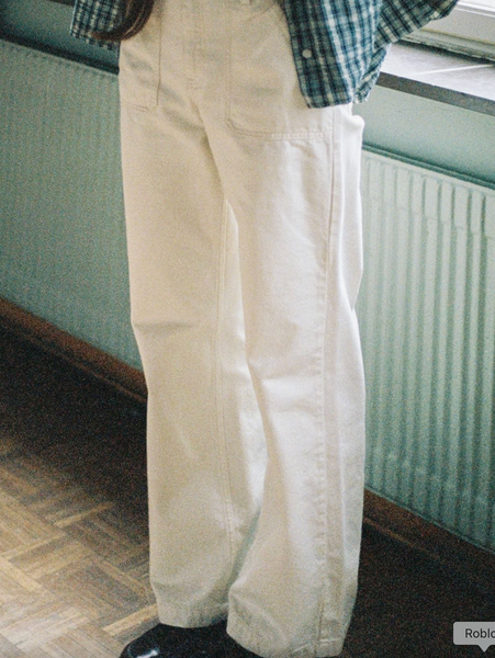 Nudie Jeans Co  :: Astra Workwear Pants Ivory