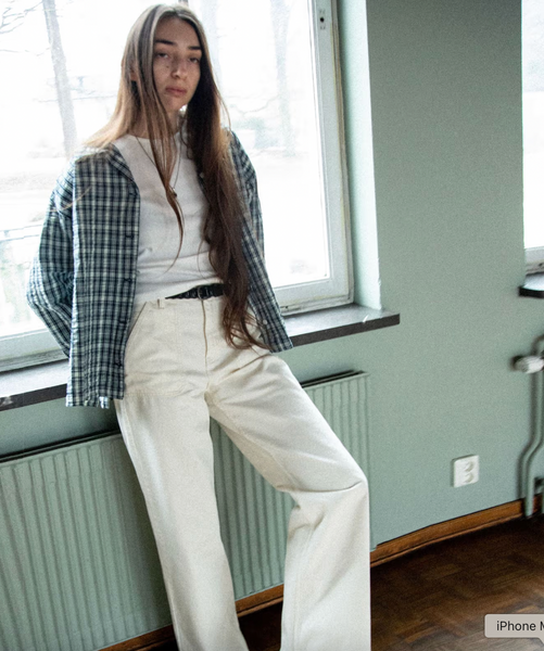 Nudie Jeans Co  :: Astra Workwear Pants Ivory