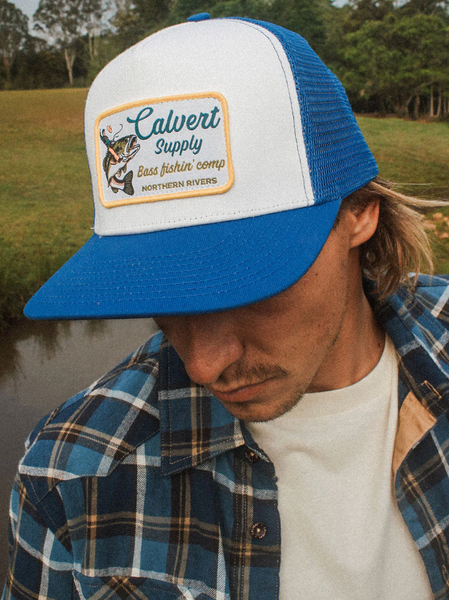 Calvert Supply :: Bass Fishin' Trucker - Blue