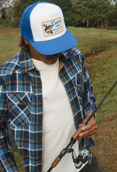 Calvert Supply :: Bass Fishin' Trucker - Blue