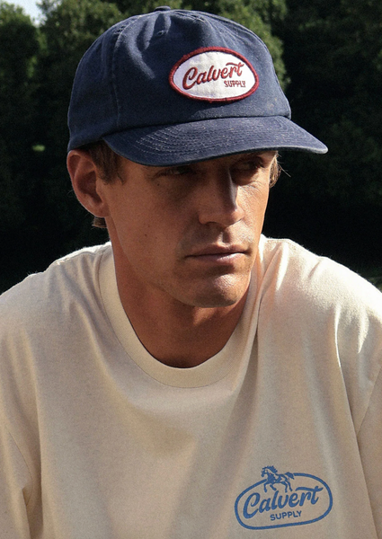 Calvert Supply :: The Vintage Tradie Semi-Structured Cap - Navy