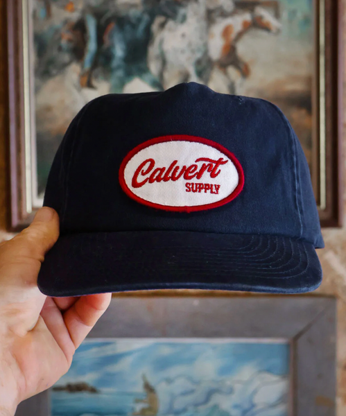 Calvert Supply :: The Vintage Tradie Semi-Structured Cap - Navy