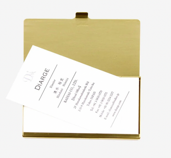 Diarge :: Brass Card Case