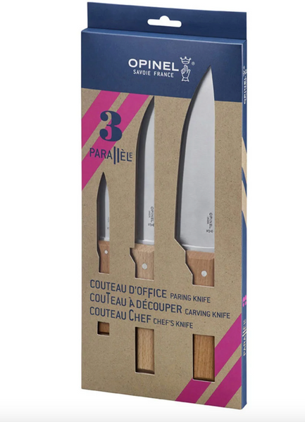 Opinel :: Parallele S/S 3 pc Knife Set
