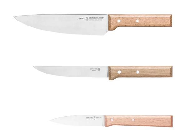 Opinel :: Parallele S/S 3 pc Knife Set