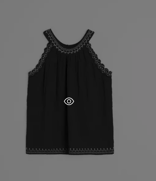 Indi and Cold :: Contrast Embroidery Top - 187