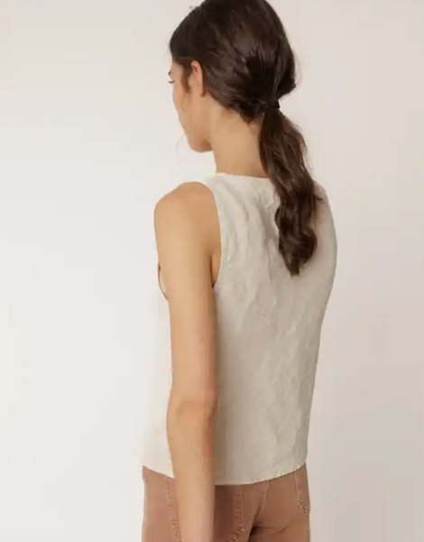 Indi and Cold :: Short Linen Top - 253