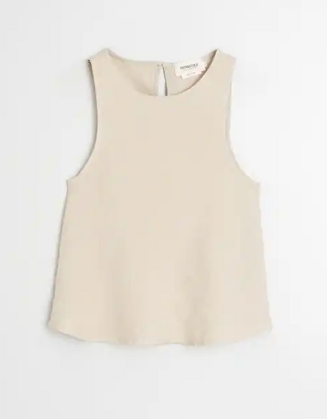Indi and Cold :: Short Linen Top - 253