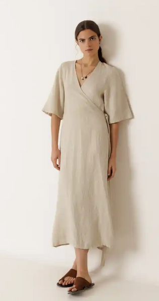 Indi and Cold :: Crossover Linen Dress - 255