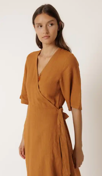 Indi and Cold :: Crossover Linen Dress - 255
