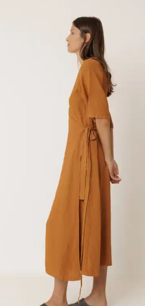Indi and Cold :: Crossover Linen Dress - 255