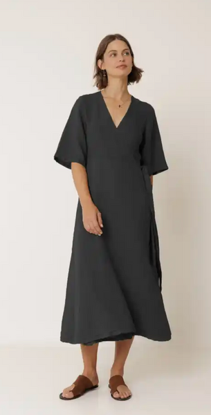 Indi and Cold :: Crossover Linen Dress - 255