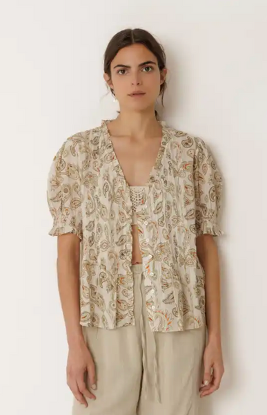 Indi and Cold :: Micro Ruffle Weave Blouse - 132