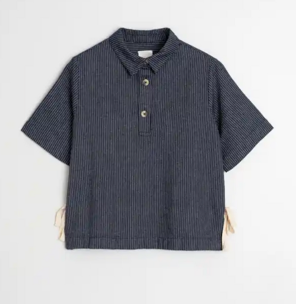 Indi and Cold :: Polo Collar Shirt with Tie - 272