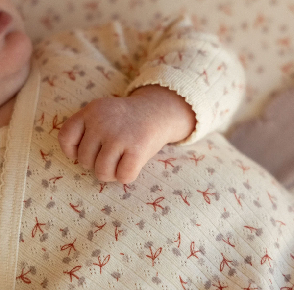 Nature Baby :: Long Sleeve Kimono Bodysuit  Pointelle