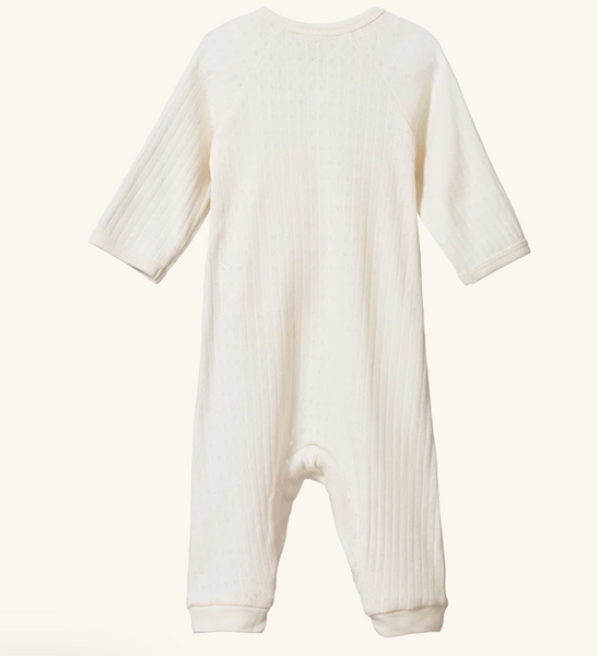 Nature Baby :: Henley Pyjama Suit Pointelle