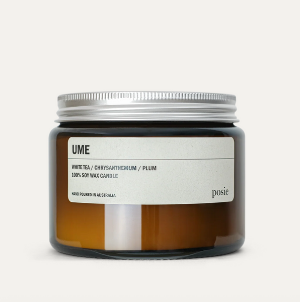 Posie :: UME Candle - White Tea / Chrysatheum / Plum