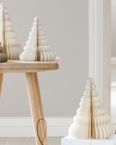 Nordic Rooms :: Tree Standing Off-White with Glitter