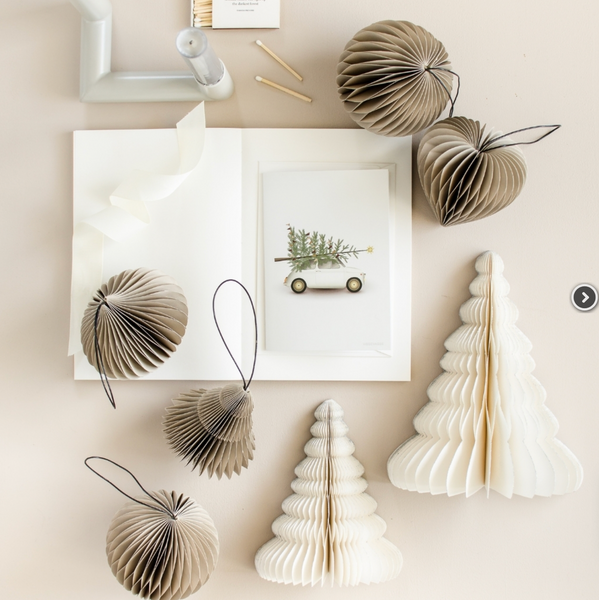 Nordic Rooms :: Tree Standing Off-White with Glitter