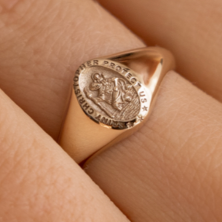 Babyanything :: Saint Christopher Signet Ring