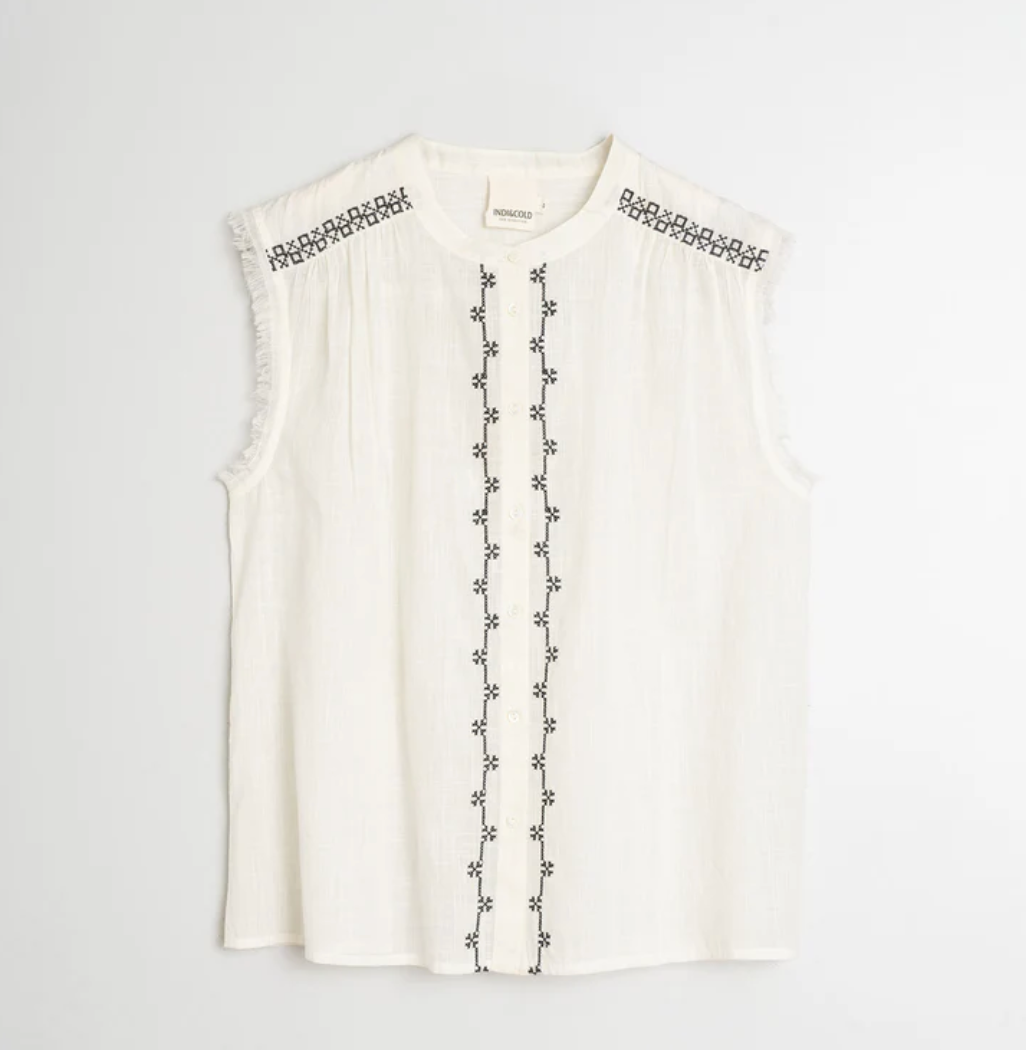 Indi and Cold :: Embroidered Short Sleeve - 246