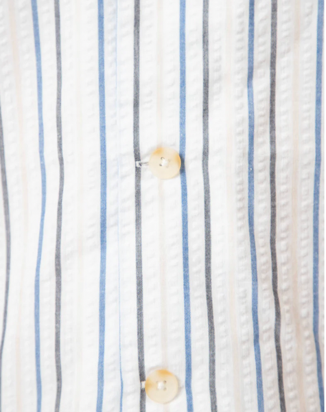 Mr Simple :: Palm Beach Seersucker - White Multi Stripe