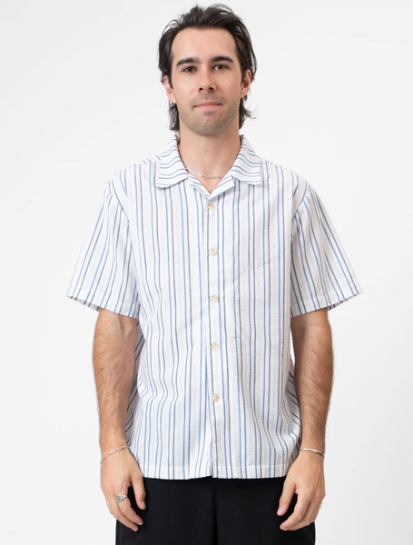 Mr Simple :: Palm Beach Seersucker - White Multi Stripe