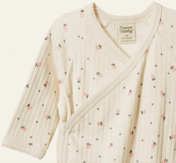 Nature Baby :: Kimono Stretch and Grow Pointelle