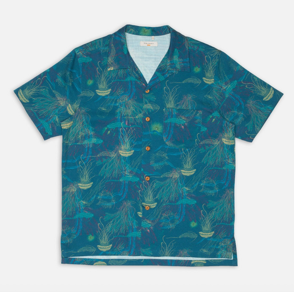 Nudie Jeans Co :: Arvid Hawaii Shirt Deep Sea