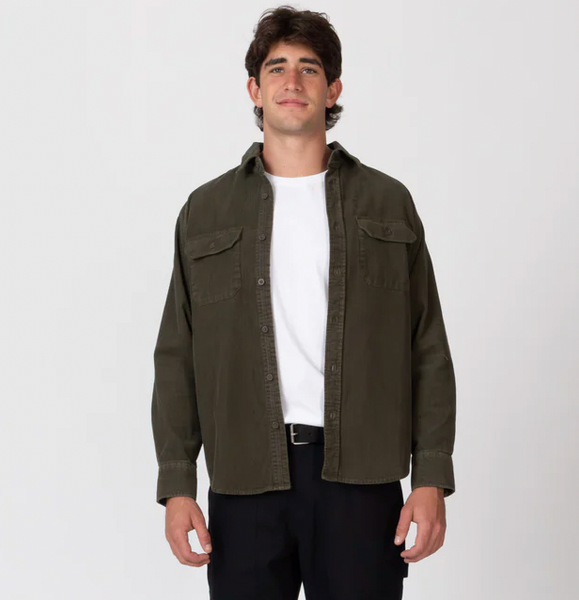 Mr Simple :: Sawyer Cord Long Sleeve Shirt