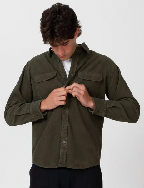 Mr Simple :: Sawyer Cord Long Sleeve Shirt