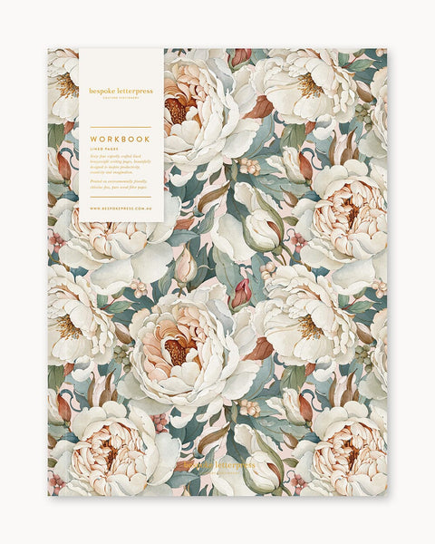 bespoke letterpress_Workbook_Heritage Rose Rrint_ Lined Pages.