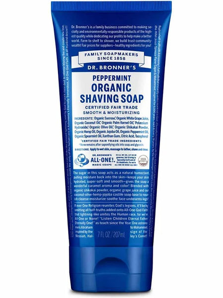 Dr Bronner's :: Organic Peppermint Shaving Soap